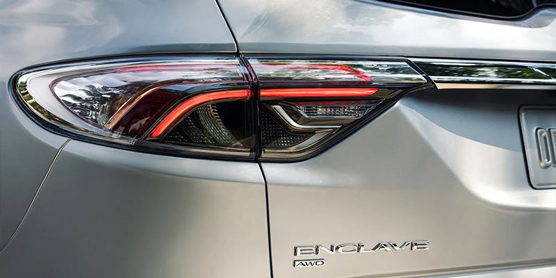 Taillight of a 2022 Buick Enclave
