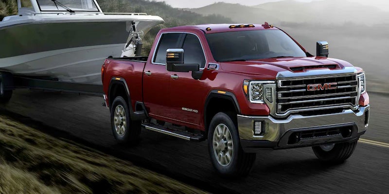 Red 2022 GMC Sierra HD AT4