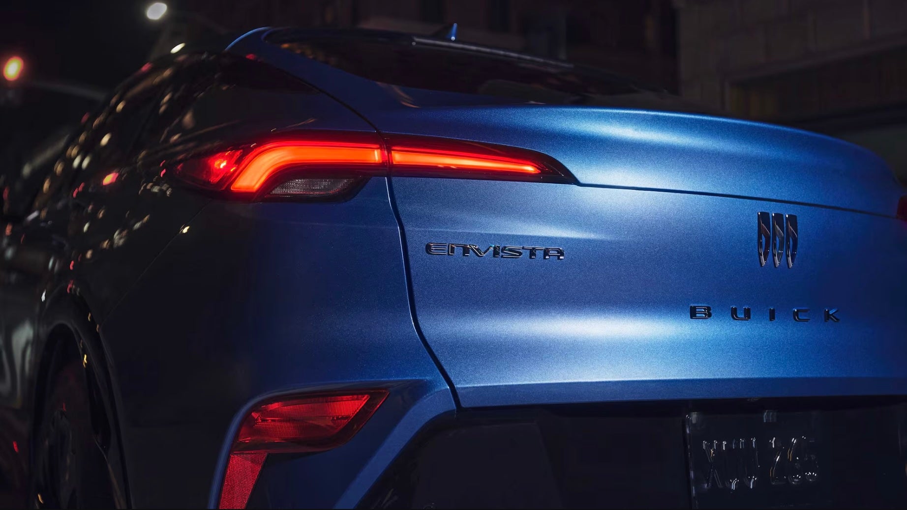 Rear bumper of blue 2026 Buick Envista for sale in Weatherford, TX