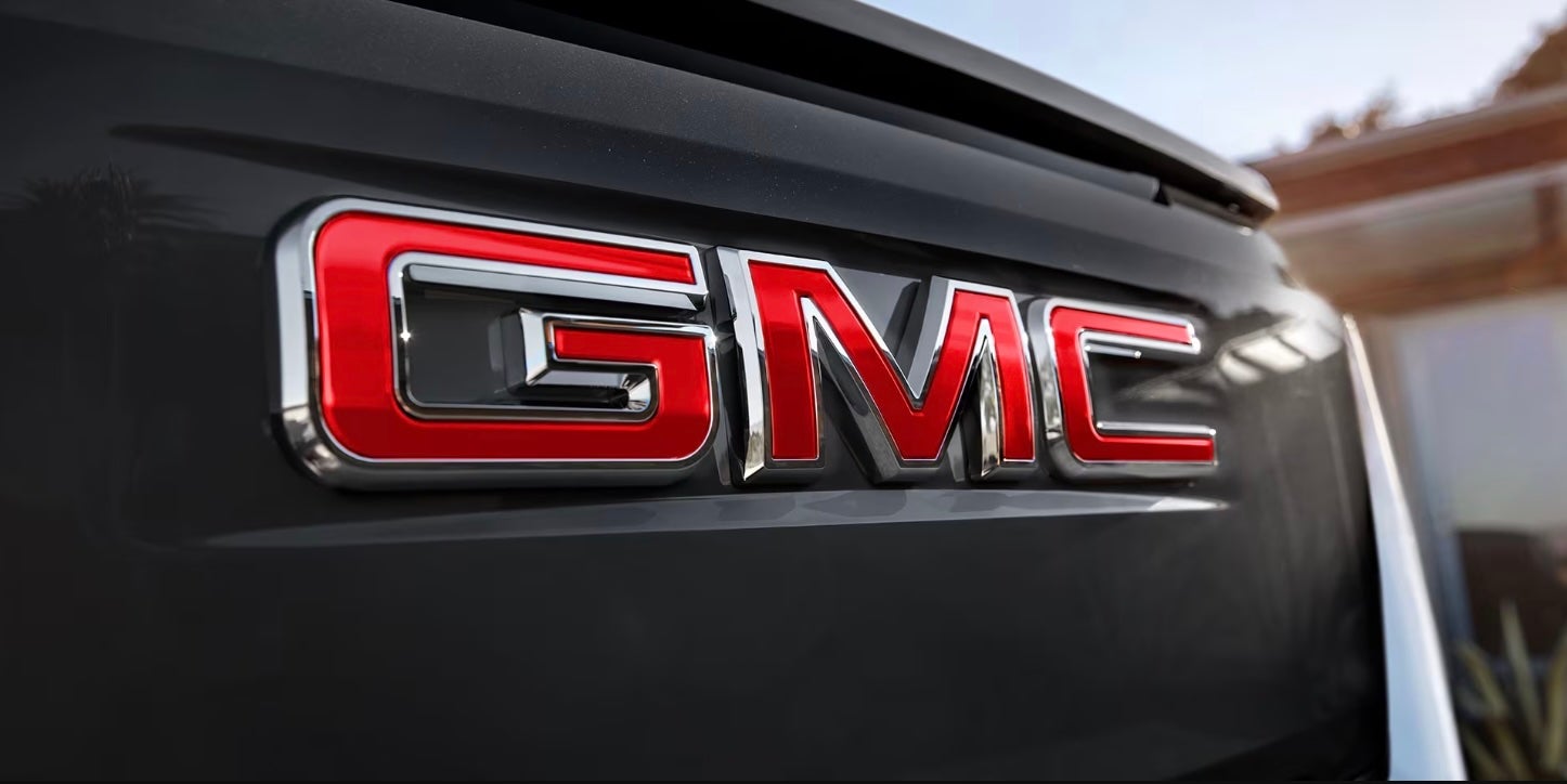 Tailgate of 2026 GMC Sierra EV for sale in Weatherford, TX