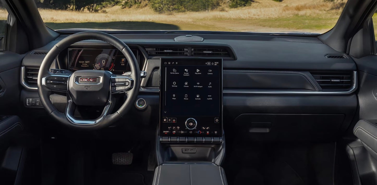 Touchscreen of new 2026 GMC Terrain for sale near Dallas, TX