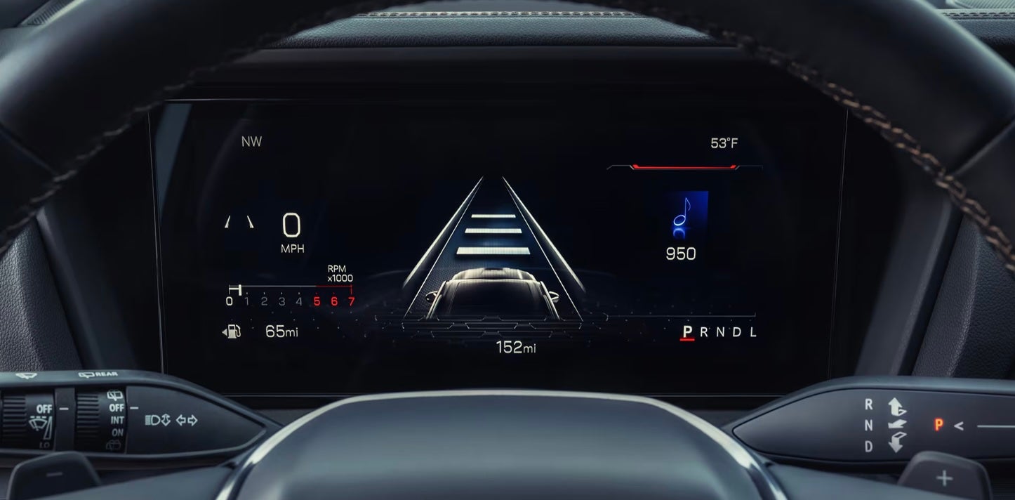 Dashboard display of 2026 GMC Terrain for sale near Burleson, TX