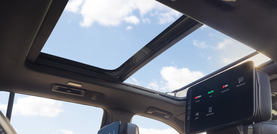 Sunroof of new 2026 GMC Yukon for sale near Burleson, TX