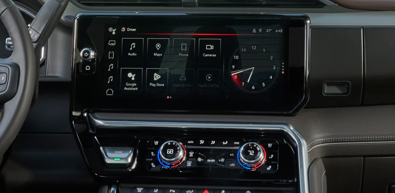 Touchscreen of 2026 GMC Sierra 2500 HD for sale near Fort Worth, TX